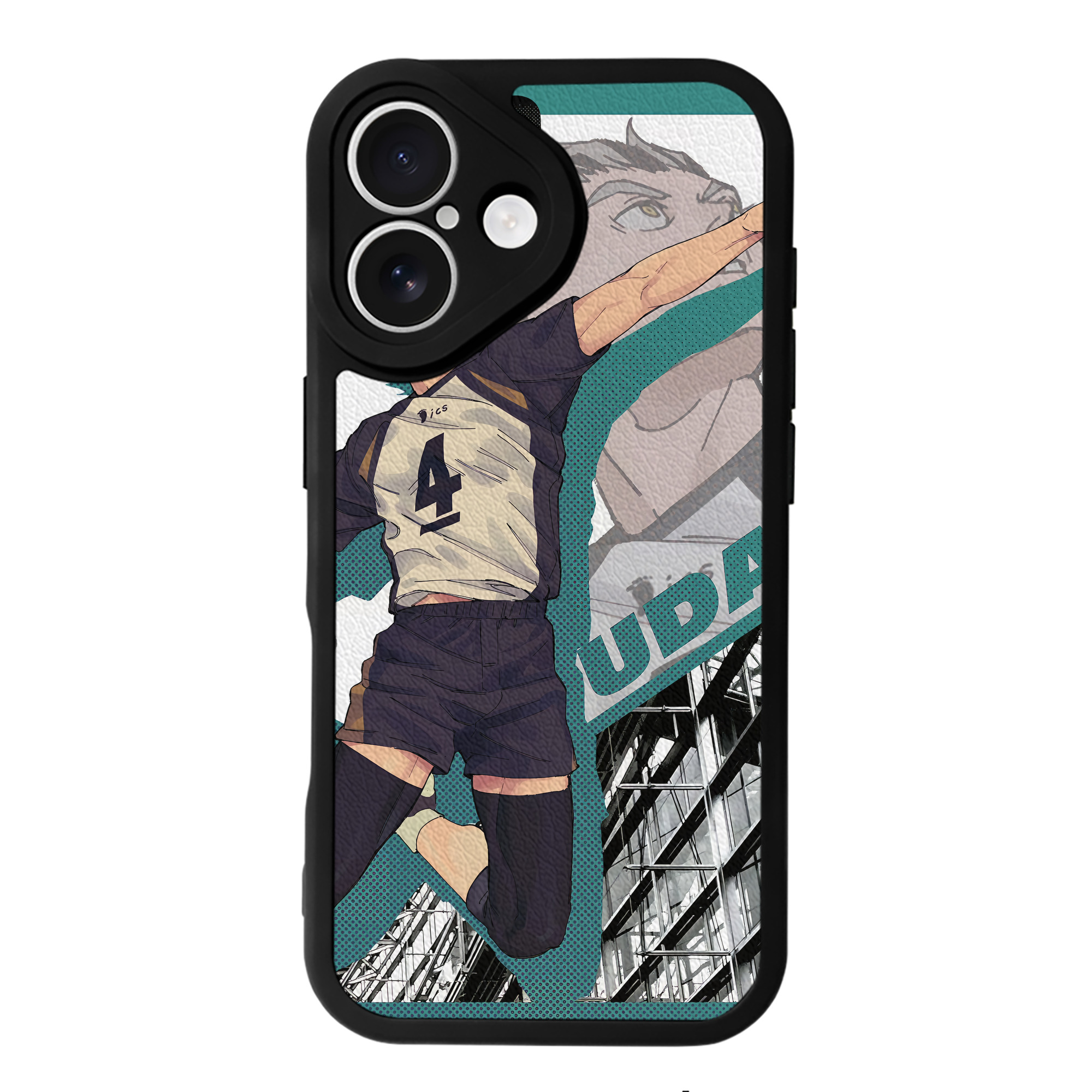 （画像用） ハイキュー!! Haikyu!! 【iPhone 16シリーズ対応】シリコンスマホケース（レザー調） 材質：シリコン